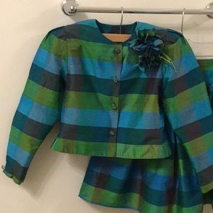 Zoe Ltd silk shantung two-piece special occasion dress